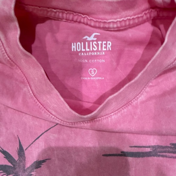Hollister Oversized Pink Graphic Off-Road Adventure tShirt Cotton Size Small - Picture 2 of 3